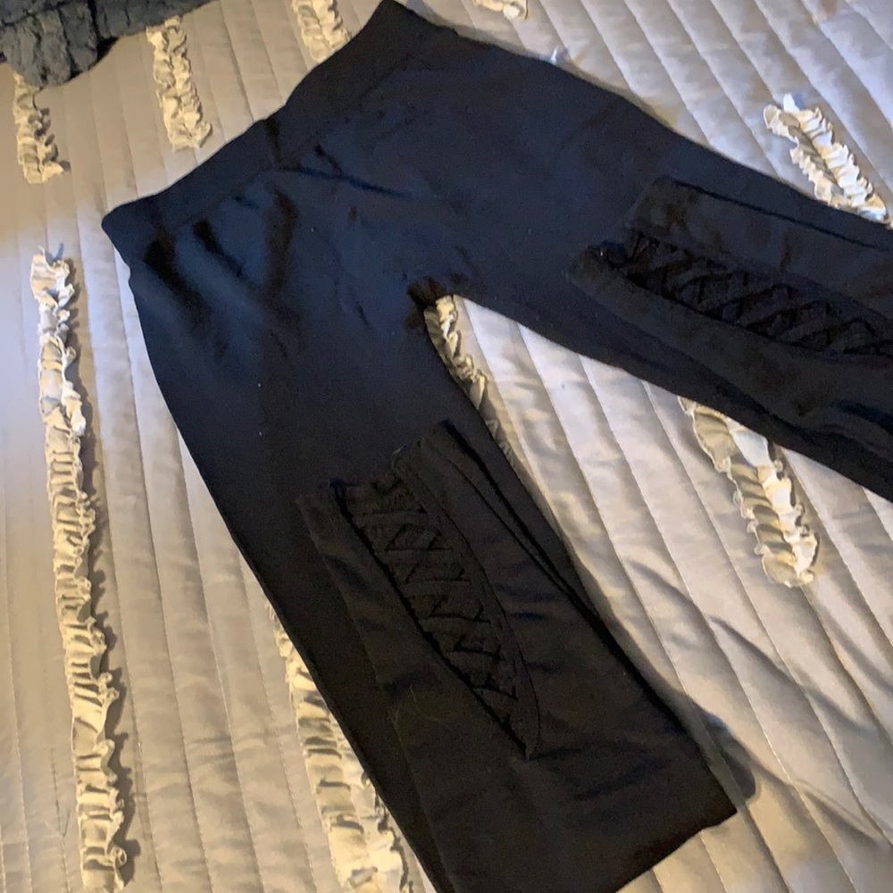 Moral fiber black leggings